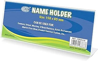 FIS FSNA318 1 Sided Table Name Holders, 150 x 65 mm Size