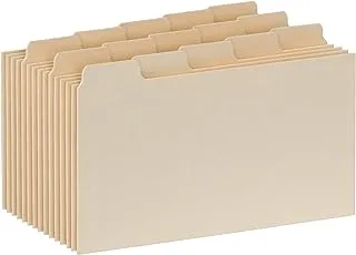 Oxford Index Card Guides with Blank Tabs, 3 x 12.7 cm, 1/5 Cut Tabs, Manila, 100 per Box (40352)