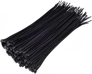 Zip Ties, 100 Pcs 20 CM Cable Tie, Adjustable Durable Self locking Nylon Zip Cable Ties for Home Office Garage Workshop