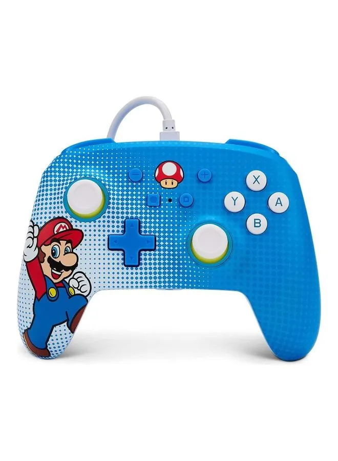 وحدة التحكم السلكية PowerA Mario Pop Art المحسّنة لجهاز Nintendo Switch