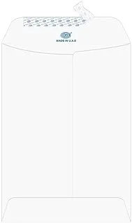 FIS FSEE1030PMWB25 100 GSM Peel and Seal Paper Envelope Set 25-Pieces, 7.5-Inch x 5-Inch Size, Moon Beam White