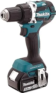 Makita DDF484RTJ 18V Li-Ion LXT Brushless Drill Driver Complete with 2 x 5.0 Ah Batteries and Charger Supplied in A Makpac Case