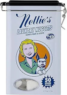 Nellie's NLN-50 All Natural Laundry Nuggets, 50 Load Tin