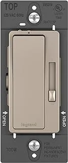 Legrand radiant dimmer light switch, 700w rated for incandescent and halogen lights, brushed nickel, rh703pniccv4