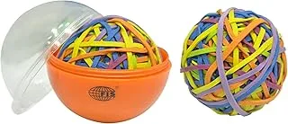 FIS FSRB01A 8.9mmx1.7mm Rubber Bands Ball Set 12-Pieces, Assorted