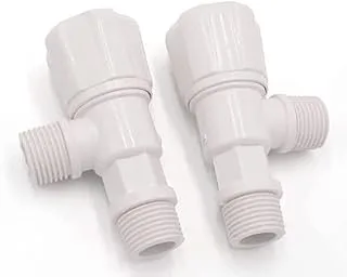 Biella pack of 2 pvc-u water supply fittings angle valve (v43) used for industrial household usage etc.