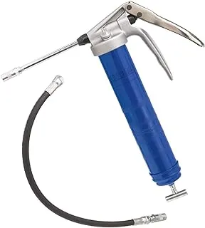 Lincoln 1134 Extra Heavy Duty Pistol Grip Grease Gun, 6 Inch Rigid Extension, Dual Lip Follower, Variable Stroke Mechanism, 18