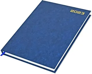 FIS 2023 Executive Diary English Vinyl Hard Cover Blue - FSDI88EN23BL