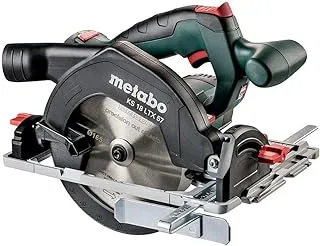 metabo 601857840 KS 18 LTX 57 Akku-Handkreissäge 165mm Without Rechargeable Battery 18V, V, Green/Black