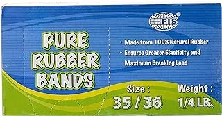 FIS FSRB19 19 Size, Pure Rubber Bands, Yellow