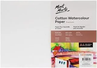 Mont Marte A4 Cotton Watercolor Paper 5 Sheets Set 300 g