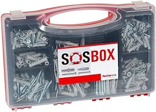 Fischer SOS BOX - FU + S Plugs + Screws Various sizes 360Pcs 533629 Fischer