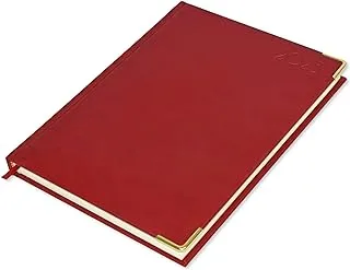 FIS Executive Diary 2023 (English) Italian PU Padded, Cover Maroon - FSDI88EP23MR