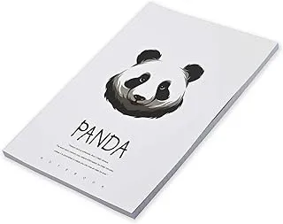 FIS Soft Cover Notebook, 96 Sheets A4 Panda Design 7 Pack Of 8 -FSNBSCA496-PAN7