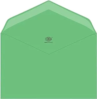 FIS FSEC8025GGR50 80 GSM Neon Glued Envelopes 50-Pack, 145 x 200 mm Size, Green