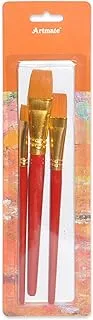 Artmate Flat Brushes, 3 Pieces - JIABCH-BS108