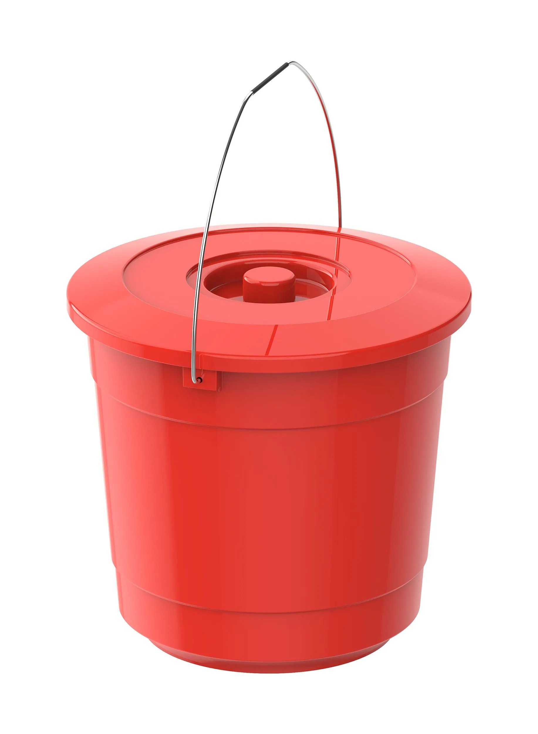 Cosmoplast EX 10L Round Plastic Bucket with Steel Handle