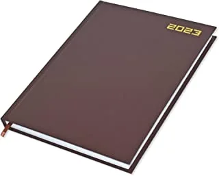 FIS 2023 Executive Diary English Vinyl Hard Chocolate - FSDI88EN23CH