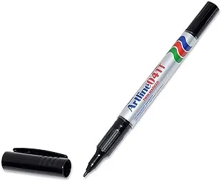 Artline 041T 0.4-1.0mm Bullet Tip Dual-Ended Permanent Marker - Black [Pack of 12]