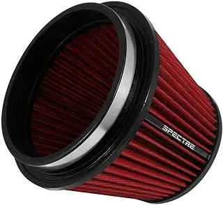 Spectre Universal Clamp-On Air Filter: High Performance, Washable Filter: Round Tapered; 6 in (152 mm) Flange ID; 6.219 in (158 mm) Height; 7.719 in (196 mm) Base; 5.219 in (133 mm) Top, SPE-HPR9886