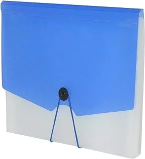 FIS FSPG1305BL 13 Pockets with Tie Expanding Files, 210 mm x 145 mm Size, Blue