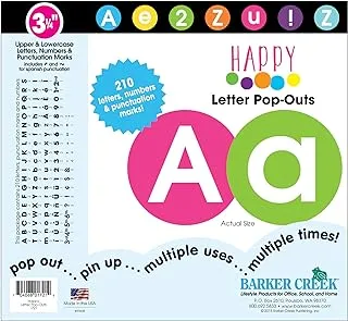 BARKER CREEK Letter Pop-Outs, 3.25