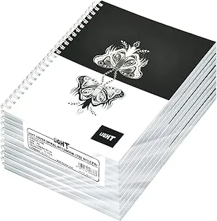 FIS LINBA41803S Single Line 100 Sheets Hard Cover Notebook 10-Pieces, A4 Size