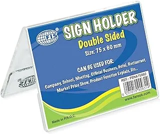 FIS FSNA75X60 Double Sided Oblong A-Shape Sign Holders, 75 mm x 60 mm Size