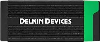 Delkin DELKIN USB 3.2 CFexpress ™ Type B & SD UHS-II قارئ بطاقة الذاكرة ، أسود (DDREADER-56)