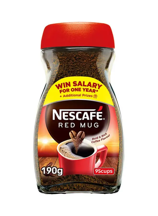 Nescafe Bold And Rich Red Mug Pure Coffee 190grams