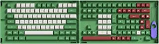 AKKO Matcha 158 Keys ASA Profile Double-shot PBT Full Keycaps Set, with Custom Storage Box for Mechanical Keyboard (ASA Profile, Matcha)