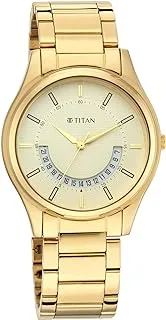 Titan Lagan Collection Analog Yellow Dial Men's Watch-1713YM06, Yellow