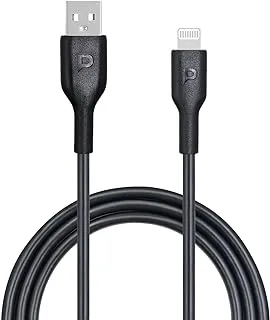 كابل باورولوجي PVC Mfi USB-A إلى Lightning بطول 1.2 متر - أسود