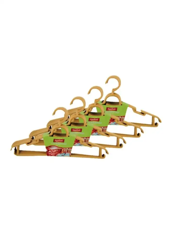 Royalford 5-Piece Cloth Hanger Blue/Brown-Assorted 36x100cm