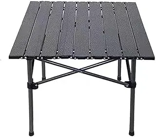 SKY-TOUCH Outdoor Camping Folding Table，Lightweight Folding Table with Aluminum Table Top and Carry Bag, Easy to Carry, Perfect for Outdoor, Picnic, Cooking, Beach, Hiking, Fishing（53×51×50cm）