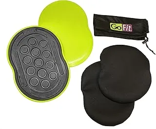 GoFit Go Slides - Stability Training,black,Medium,GF-SLDR