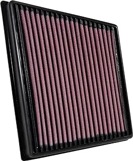 K&N Engine Air Filter: High Performance, Premium, Washable, Panel 2015-2019 (F-Pace, XF, XE, Range Rover Velar) , 33-3074