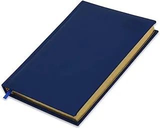 FIS Golden Diary 2023 (Arabic/English) A5, Italian PU, 1-Side Padded, Blue - FSDI20AEG23BL