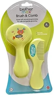 Brother max Super soft,smooth brush bristles & comb for safe and gentle grooming