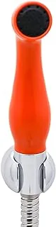 Bidet Toilet Spray CLASSIC, Orange colour, Shattaf Set with bidet handle, 120 cm flexible hose and wall holder