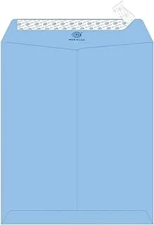 FIS FSEE1034PBBL50 100 GSM Peel and Seal Paper Envelope Set 50-Pieces, 12-Inch x 10-Inch Size, Blue