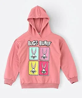 Looney Tunes Tweety Hooded Sweatshirt for Senior Girls - Pink, 11-12 Year