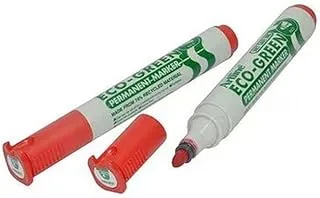 Artline ARMKEK-177RE Eco-Green Permanent Marker 12-Pieces, Red