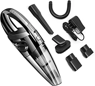 Womdee Handheld Vacuum, 120W Cordless Wet and Dry Dual Use Lightweight Portable Vacuum Cleaner with HEPA Filter, Quick Charge Tech, Powerful Cyclone Suction for Home Pet Hair, Car Cleaning