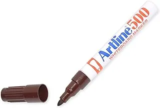 Artline White Board Marker Fine Pack of 12, Brown, 500 - ARMK500BR