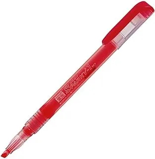 Zebra Highlighter Fluorescent Sparky 1 (B-WKP1-R), Red - 10 Pieces