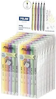 Milan Sway Pastel 0.4mm Fineliner Pen in Display Unit 5 قطع ، 14 علبة ، ألوان متنوعة