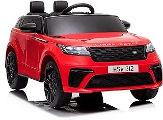 Baybee Licensed Range Rover Velar Battery Operated Car for Kids, Ride on Toys Kids Car with Leather Seat, Music | Baby Big Electric Car | Battery Car for Kids to Drive 2 to 6 Years Boys Girls (Red)