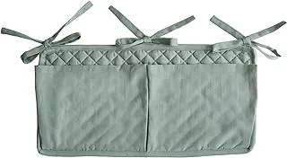 Mushie Crib Pocket Roman Green