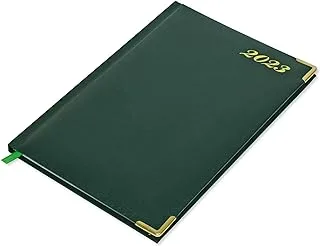 FIS A5 Diary 2023 English (1-Week at a glance) Green - FSDI78E23GR